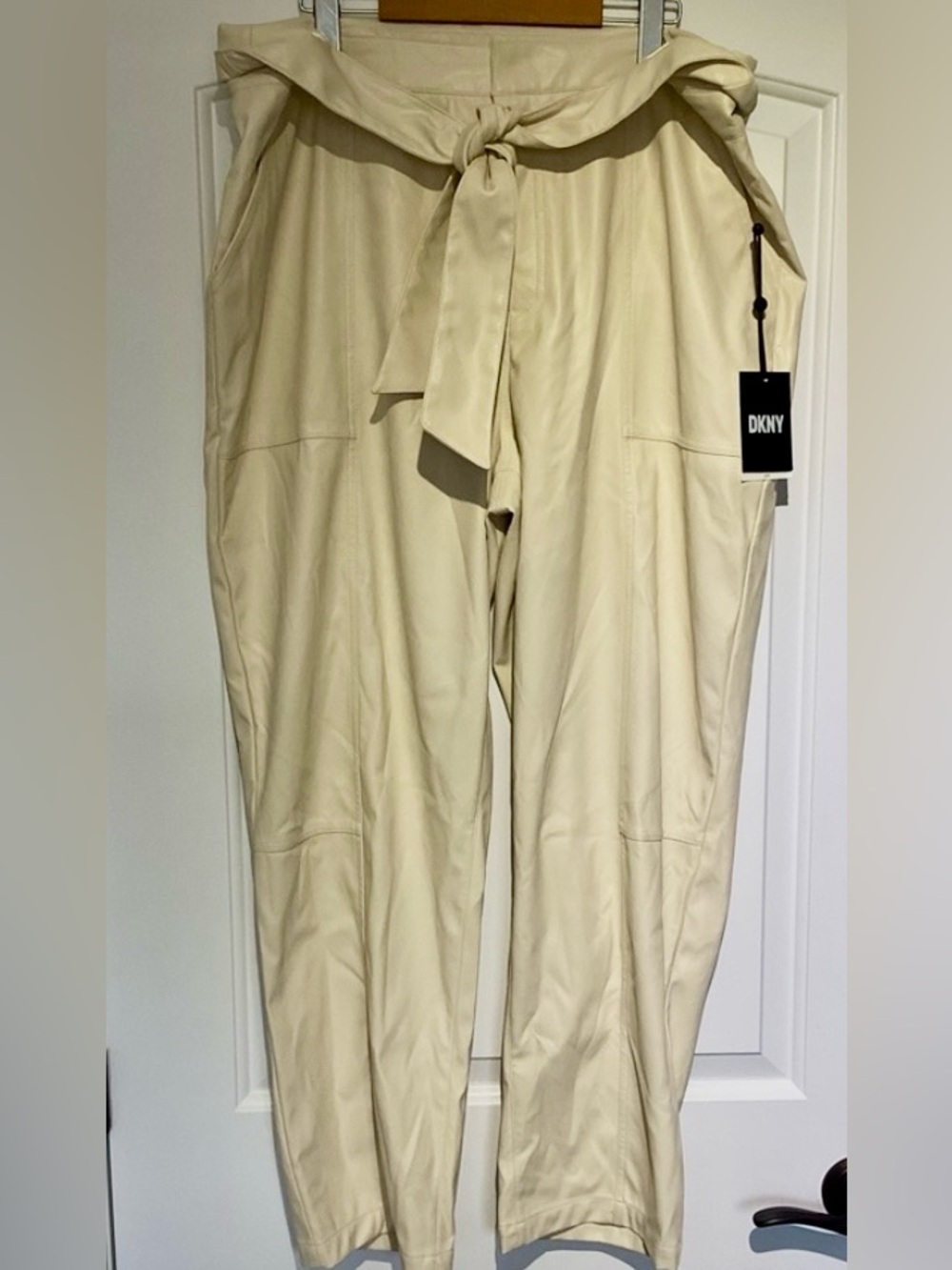 DKNY faux leather pants